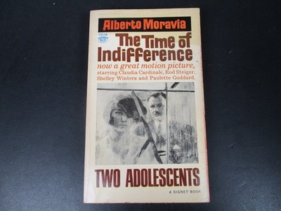 The Time of Indifference Two Adolescents by Alberto Moravia 1953 Signet PB