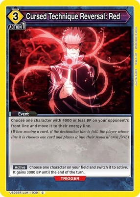 Cursed Technique Reversal: Red - UE03BT/JJK-1-030 - UE03BT: Jujutsu Kaisen - NM