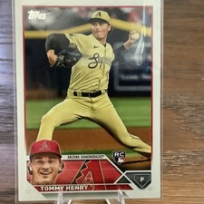 Topps Series 2 2023 Tommy Henry Arizona Diamondbacks Rookie Baseball Card #336. rookie card picture