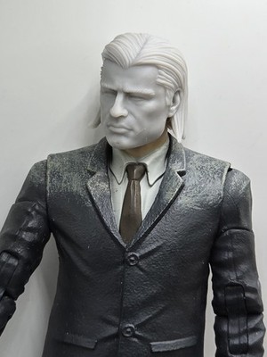 3d Printed VINCENT TRAVOLTA HEAD 1:10 7'' SELECT DC MULTIVERSE Compatible