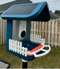 Bird Buddy Front landing Perch with Side Picket fences 3d print for Bird feeder