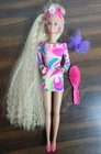1990's Totally hair Barbie doll Vintage long Hair Original Mod dress,Jewelry,Bow