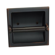 Oil Rubbed Bronze Recessed Toilet/Tissue Paper Holder All Metal Contruction -...