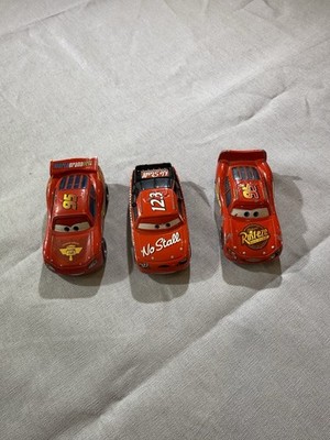 Disney Pixar Cars Lot of 3 Lightning Mcqueen