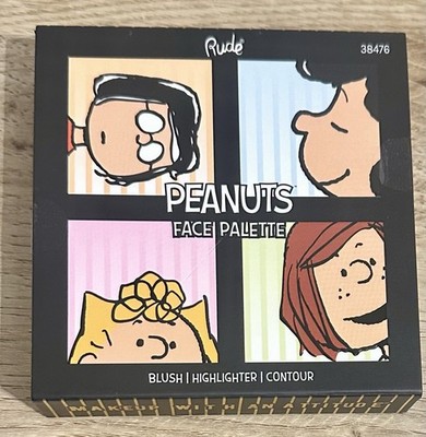 Peanuts Rude Cosmetics Gesichtspalette Rouge Highlighter Kontur Neu Makeup