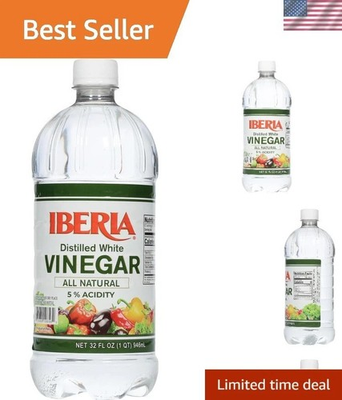 #ad 32 Fl Oz Organic Distilled White Vinegar Pure Taste for Marinades and Cleaning $8.17