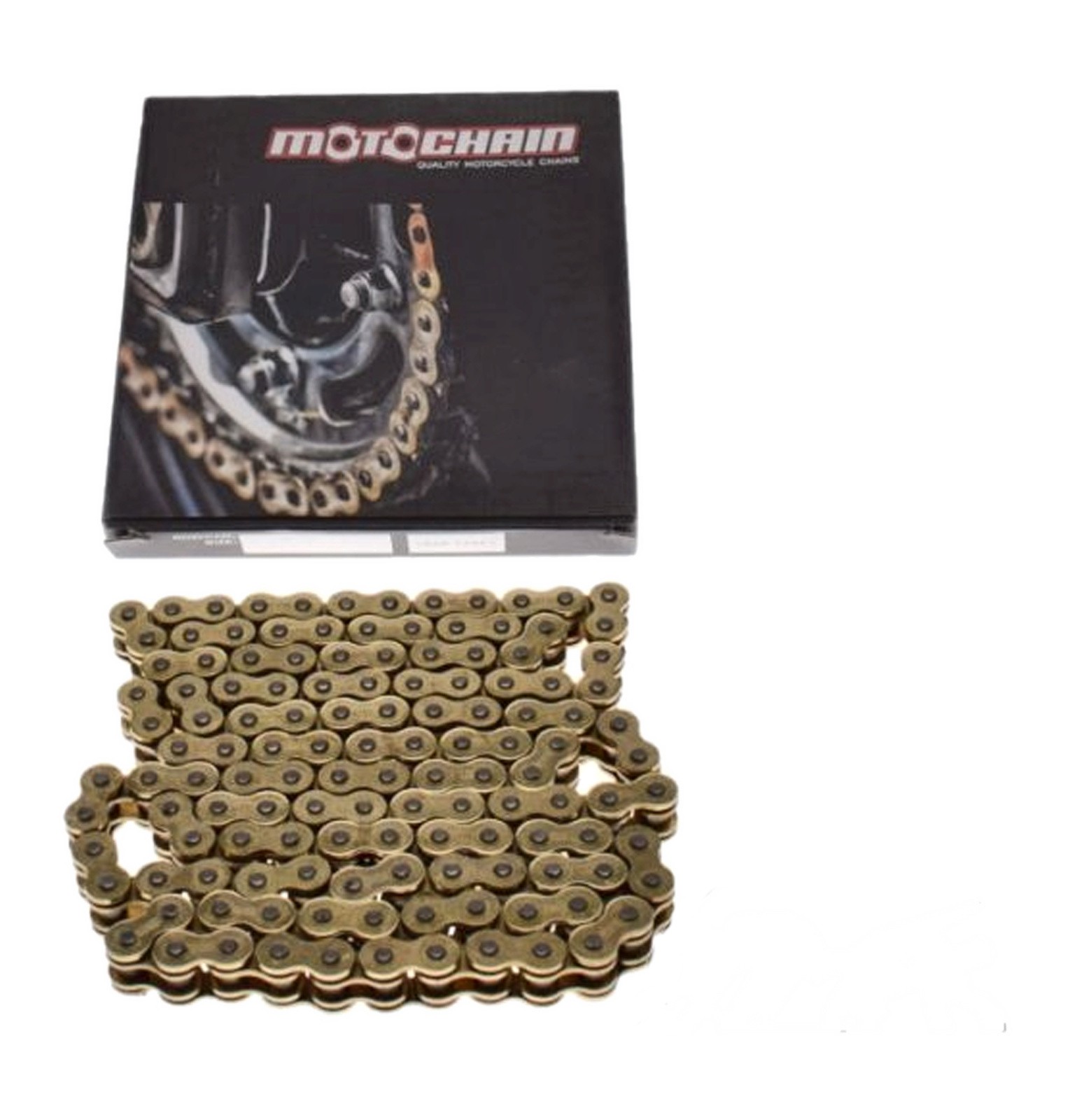 Chaîne de transmission 520X-R Motochain Gold 112 maillons en acier renforcé