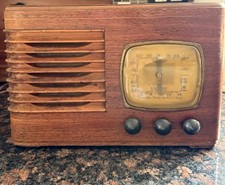 RADIO DE MESA MADERA ANTIGUA VINTAGE AÑOS 30 EMERSON/INGRAHAM MODELO BF204