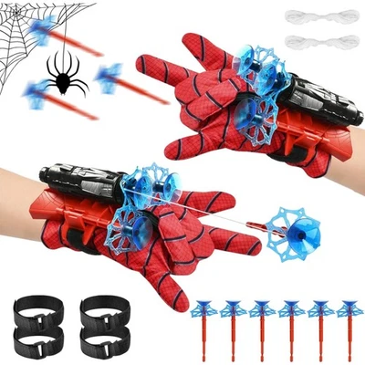2 Stück Launcher Handschuh, Kids Spiderm Hero Handschuhe, Spiderm Web Shooter...