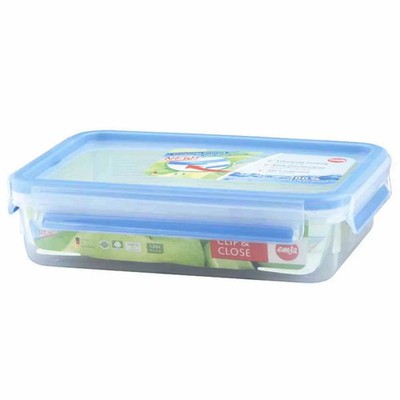 EMSA Frischhaltedose Clip & Close 1,2L rechteckig BPA-frei Kunststoff blau