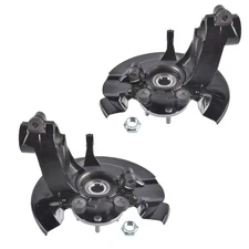New Pair Front Steering Knuckle and Wheel Bearing Hub Assemblies for Ford Escape