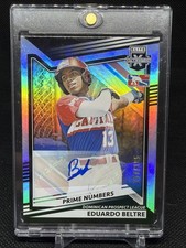 2022 Panini Elite - Eduardo Beltre #177 Prime Numbers Holo-Foil /185 (AU,RC)