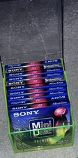 vintage Sony MDW 74 blank MiniDiscs In Case X10 New Sealed