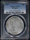1921-P $1 Morgan Silver Dollar PCGS AU 58