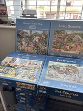 Gibsons 1000-Piece X4 Gardens and Animals All Complete. Good Condition