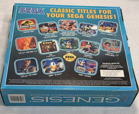 SEGA Genesis Model 3 MK1461 Video Game Console With Warsong catridgeplay tested