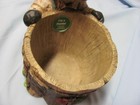 NWT “Carved Wood” Moose with Tree Trunk Flower Pot Planter Resin Indoor/Outdoor — photo 8