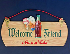 Vintage 1944 Coca-Cola Sprite Boy Cardboard Sign 30