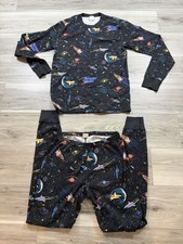 Hanna Andersson Space Themed Organic Cotton Unisex Pajama Set Medium
