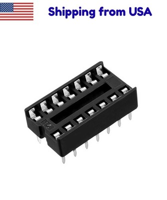 40 Pcs DIP IC Chip Socket Adaptor 2.54mm Pitch 14 Flat Pins Soldering
