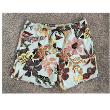Roark Men's XL Floral Swim Shorts / Drawstring / Pockets