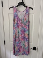 Little Sleepies Stardust Bamboo Lunaluxe Henley Tank Women's Nightgown large