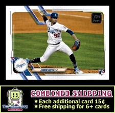 2021 Topps Update #US162 Edwin Uceta Los Angeles Dodgers RC