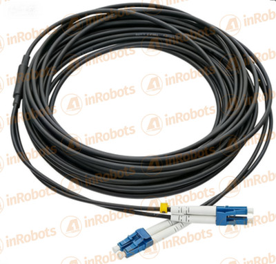 100M Black Armored Fiber Cable LC-LC UPC SM 9/125 Duplex Optic Patch-Cord 3.3mm