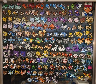 Complete 151 Pokémon Perler Bead Set Handmade Pixel Art Figures Decor Gen 1