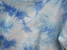 Primitive x Dragon Ball Hoodie Mens Medium Blue Tie Dye Dragon Ball Super Fleece
