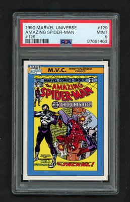1990 Impel Marvel Universe Amazing Spider-man PSA 9 Mint #129