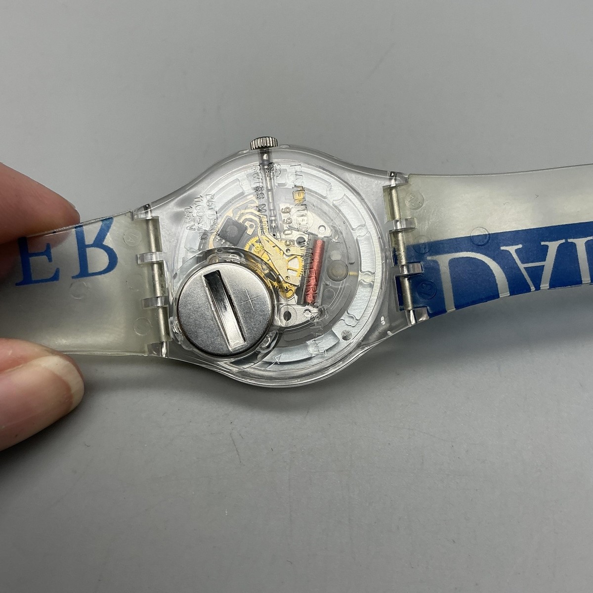 1998 Swatch Watch Gents 34mm Skeleton Daimler Chrysler Swiss Box 