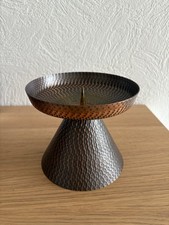 Mussbach Metall Kerzenhalter Kerzenst&auml;nder aus Kupfer Vintage alt H 13 cm