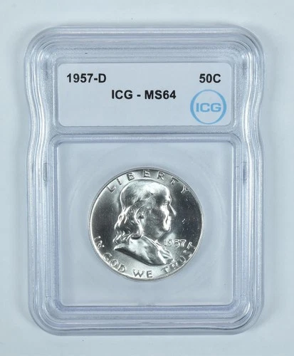 1957-D Franklin Half Dollar MS64 ICG *0046