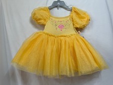 Disney Princess Belle Beauty and The Beast Todder Girls Cosplay Dress Sz 12M