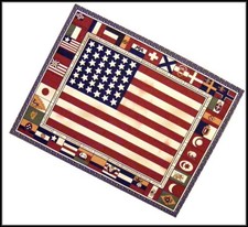 American  International Flags Patriotic Fabric Panel 17" x 22"