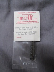 Ruger Super Redhawk Hammer Spring 9 lbs Reduced Power