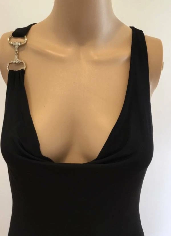 ROBE DOS OUVERT GUCCI SEXY VINTAGE EMBELLIE TAILLE XSMALL