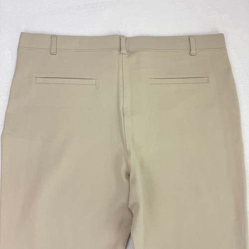 Quince NWT Women XL Ecru Beige Ultra Stretch Ponte Straight Leg Pants Pull On - Picture 9 of 16