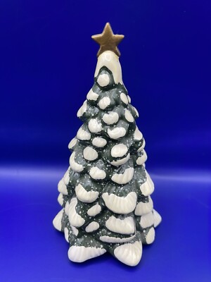 1982 VINTAGE AVON MCCONNELL'S CORNERS TOWN TREE CERAMIC COUNTRY