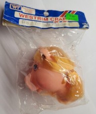Westrim Crafts 6495 3 3/4" Piggy Head W/ Yellow Blonde Hair