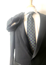 Vintage Tuxedo Suit Pierre Cardin 42XL Extra Long - 37 x 36 Black Formal 80s Euc