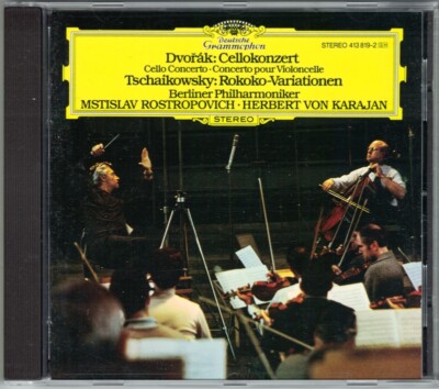 Mstislav ROSTROPOVICH: DVORAK Cello Concerto TCHAIKOVSKY Rococo Vari KARAJAN CD