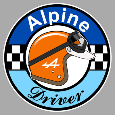  ALPINE Driver Laminated Vinyl Sticker 