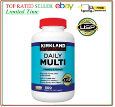 Kirkland Signature Daily Multi, 500 Tablets, Multivitamin 