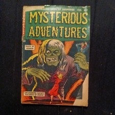 Mysterious Adventures #12 Pre Code storia horror fumetti 1953 età dell'oro terrore cv