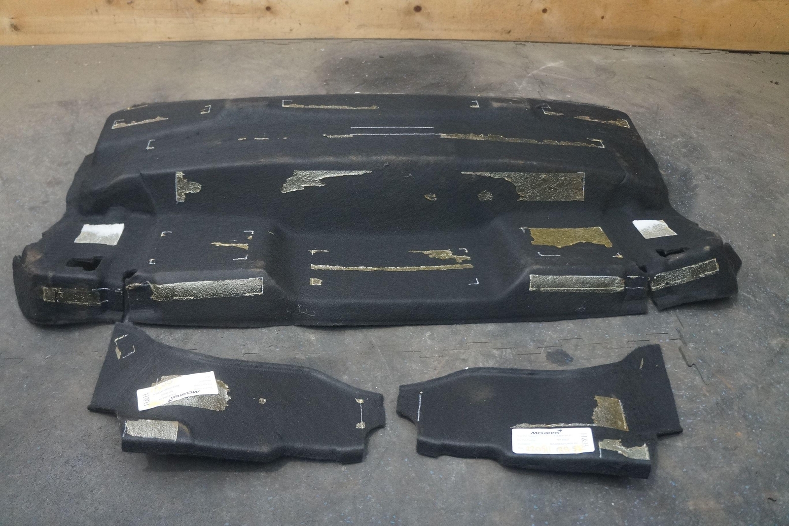 Set 3 Rear Bulkhead Compartment Roof Carpet Liner Trim 11A6642SP McLaren MP4-12C
