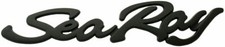 1x Black Sea Ray Searay SCRIPT Emblem Badge Boat Logo NEW & GENUINE Nameplate