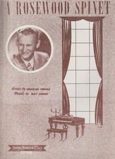 A Rosewood Spinet Piano Sheet Music 1958
