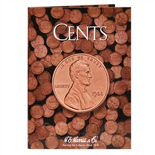 H E HARRIS 2676 Coin Folder Cents Plain No Dates  Book / Album  Penny